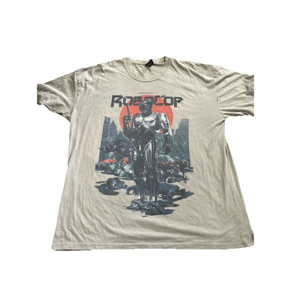 Robocop T Shirt Mens 2XL Gray Graphic Tee Loot Crate Sci Fi Movie